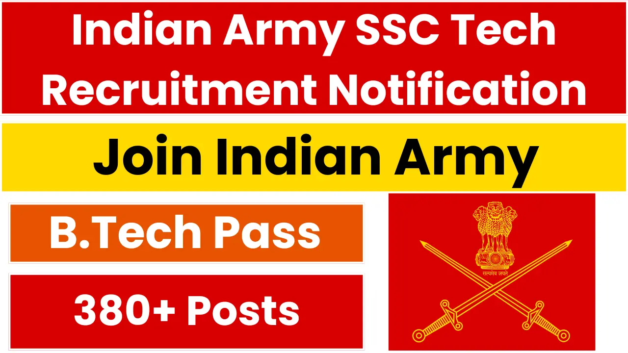 Indian Army SSC Tech Recruitment 2025